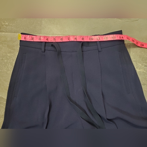 Vince Wide Leg Pull-on High Rise Pants. Navy Blue. Size S. 29" Inseam. - Picture 11 of 13